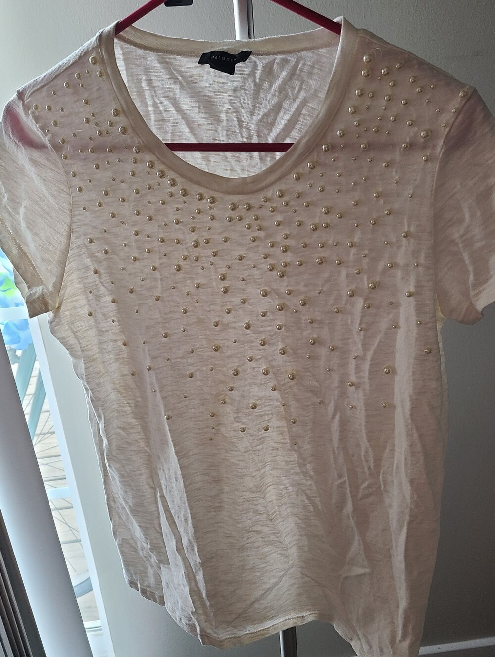 Nordstrom Halogen Pearl Tee Shirt